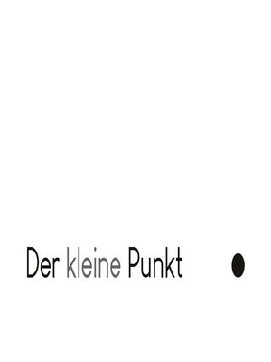 cover image of Der kleine Punkt.